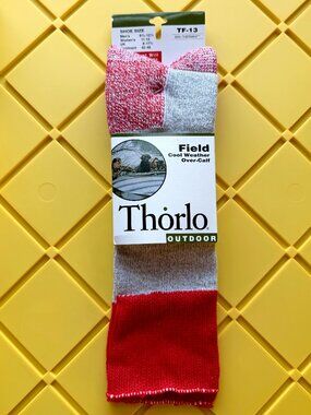 Vintage Thorlo Field Cool Weather Over Calf Socks TF-13 8.5-12.5 Thermax USA NWT